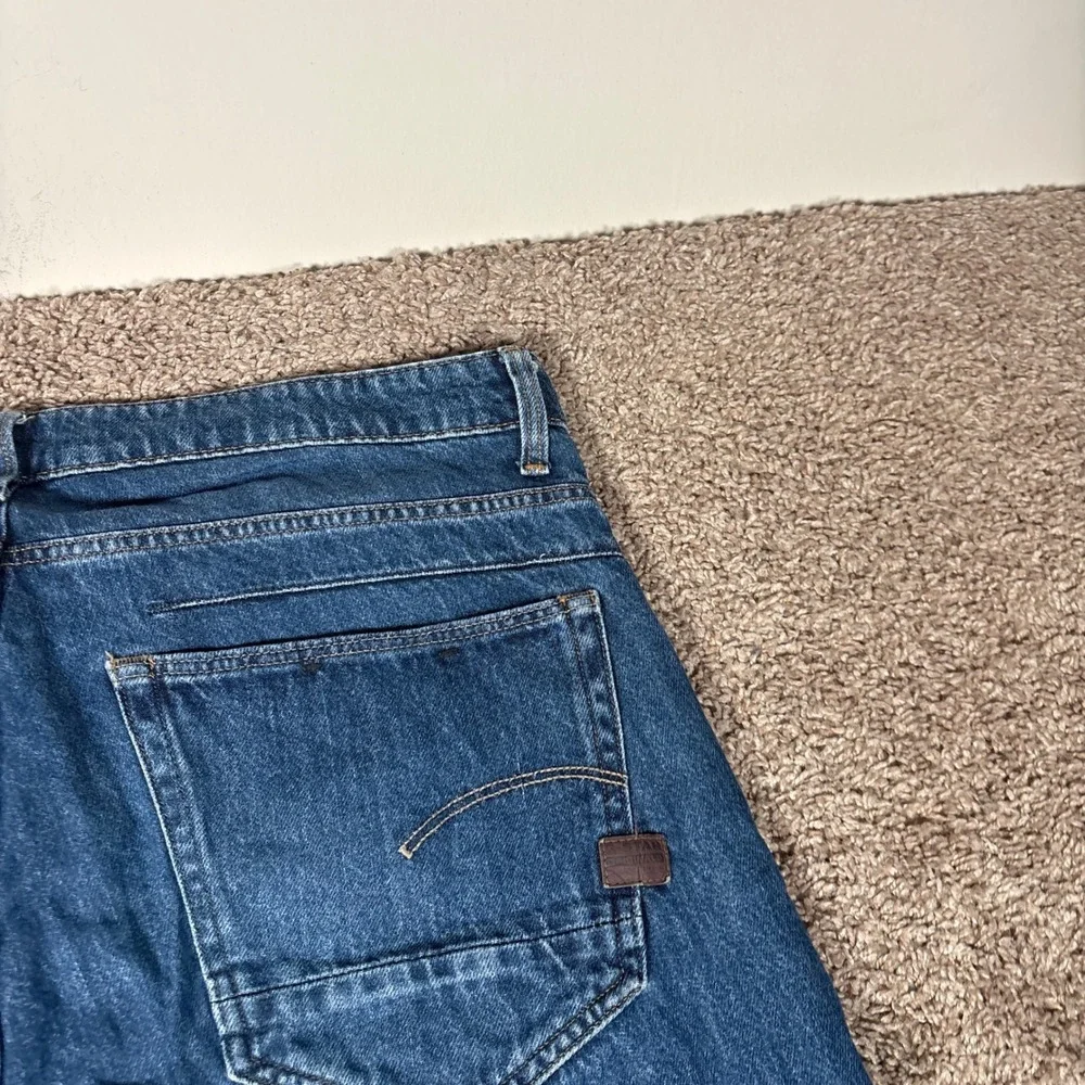 G-Star Raw D-Staq 5-Pocket Tapered Jeans Blue Medium Wash Mens 35x32